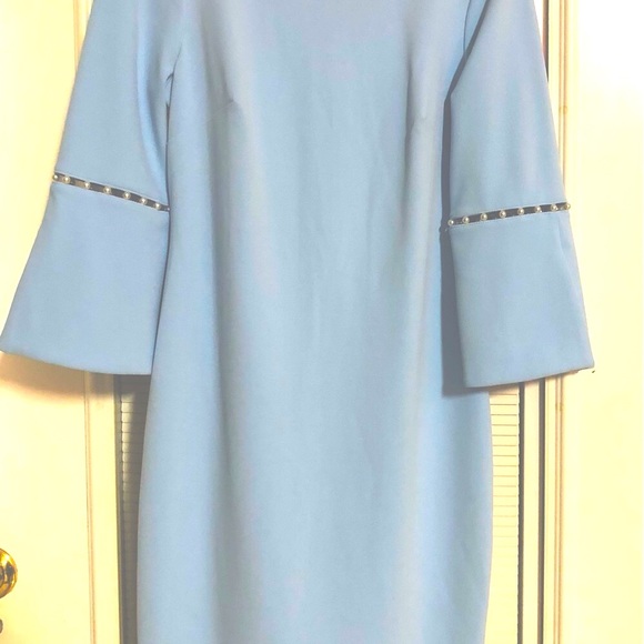 Calvin Klein Dresses & Skirts - Blue gray  Calvin Klein dress. Size 8